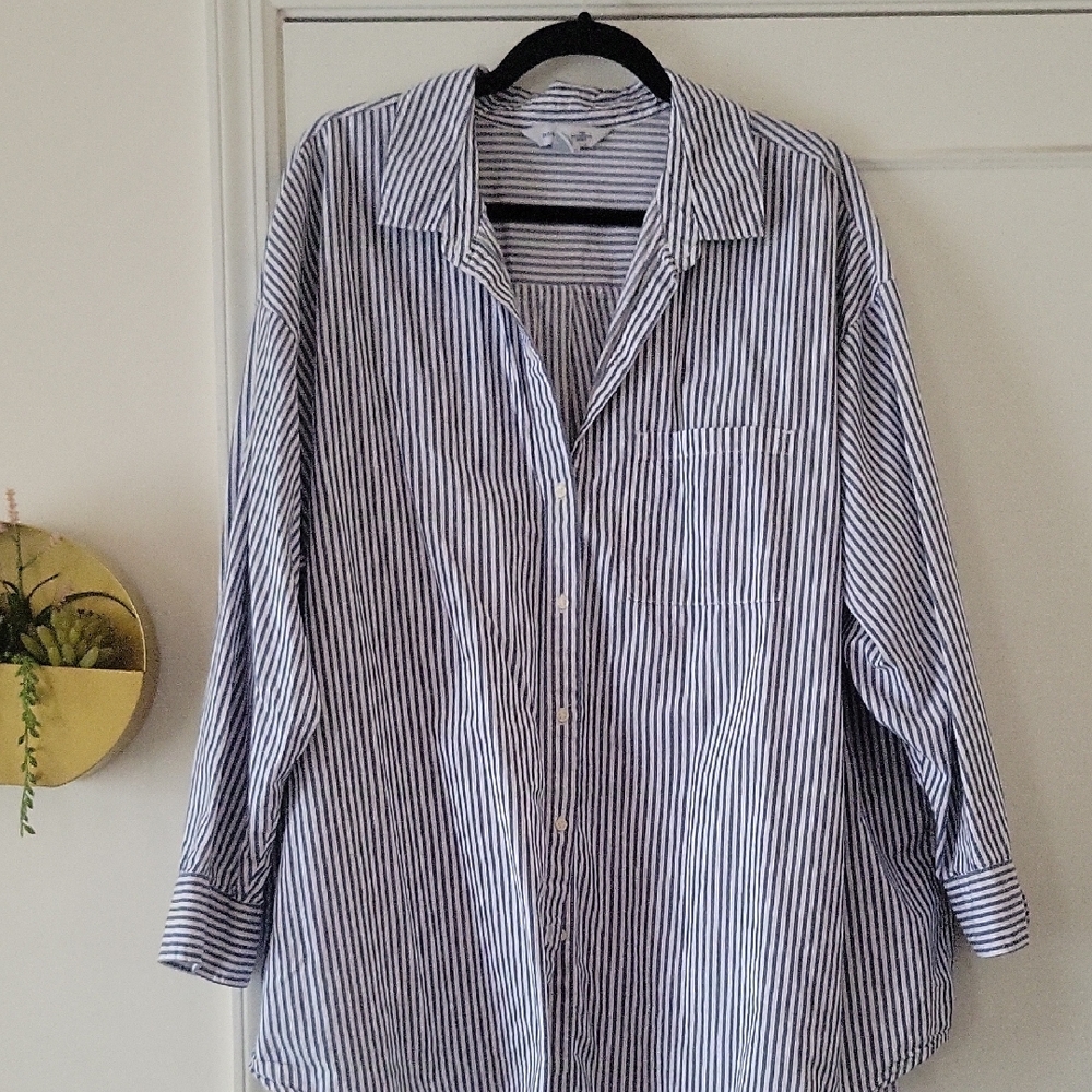 Blue Striped Women's Shirt